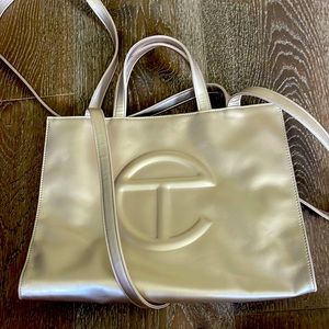 Gold telfar bag used once